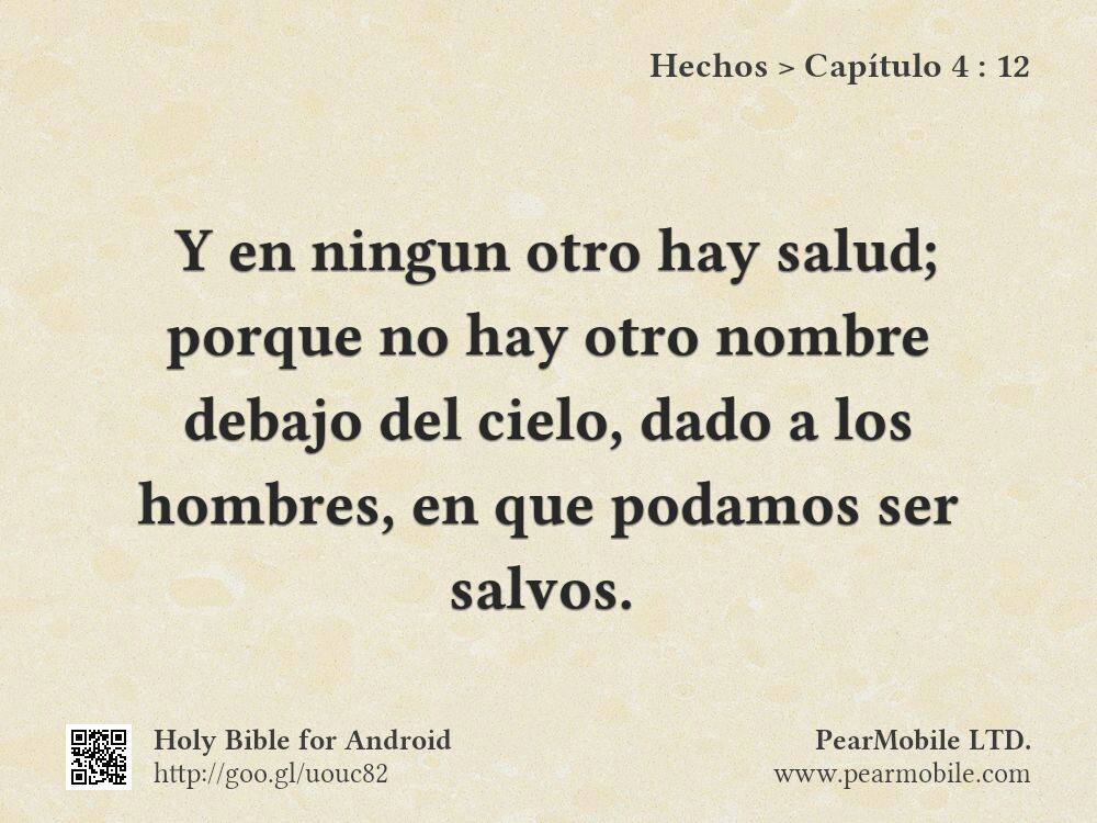 Hechos, Capítulo 4:12